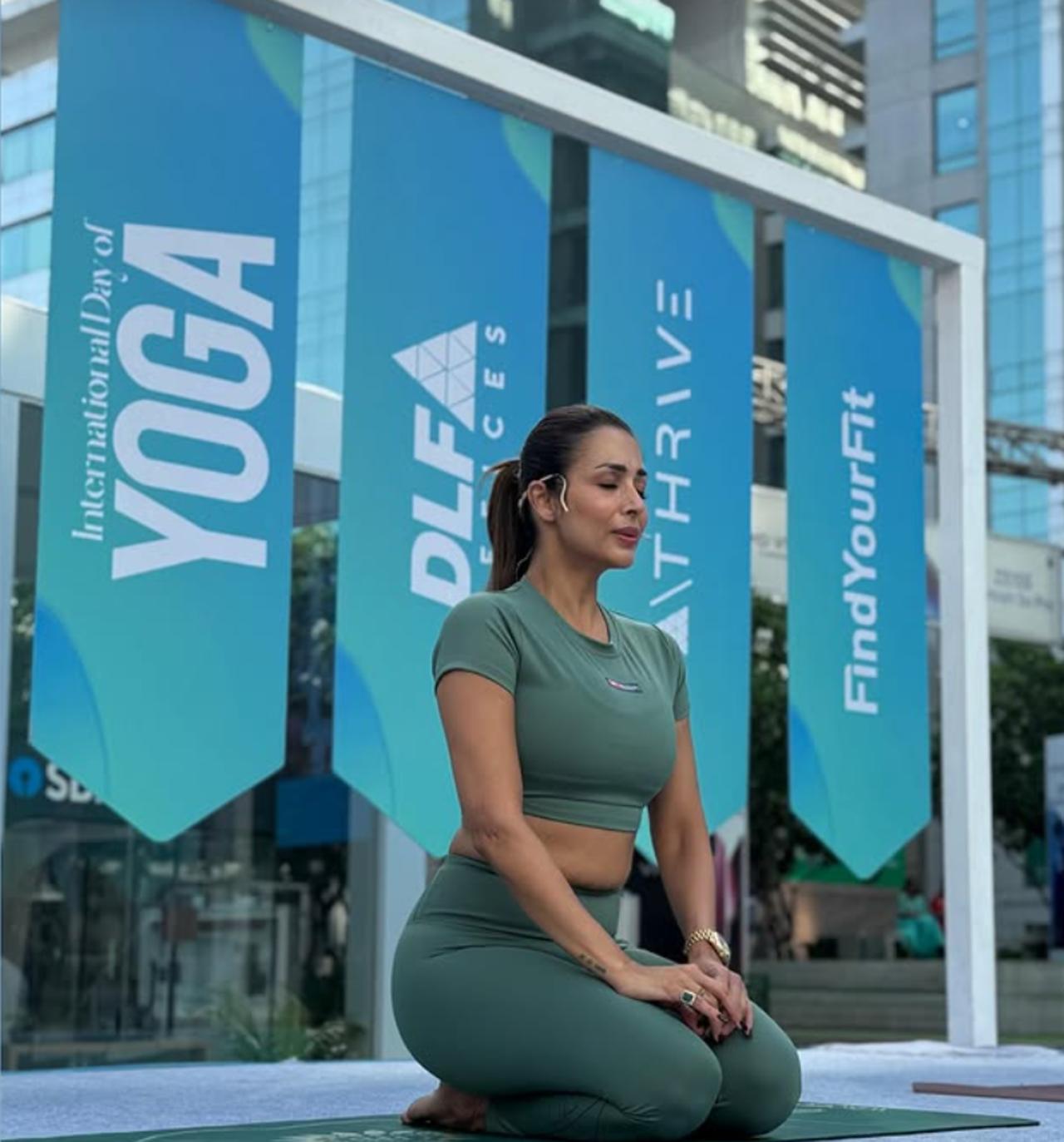 Malaika Arora
Malaika Arora, one of Bollywood’s fittest moms, shared a video on International Yoga Day, performing advanced poses that showcased core strength and discipline. She also led a yoga session at the DLF Thrive event in Gurugram, encouraging discipline and consistency